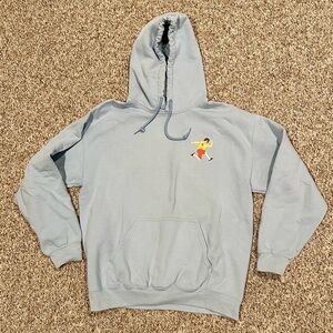 Danny Duncan Light Blue Hoodie w/ Classic “Danny” Printed Logo (Boys Size M)